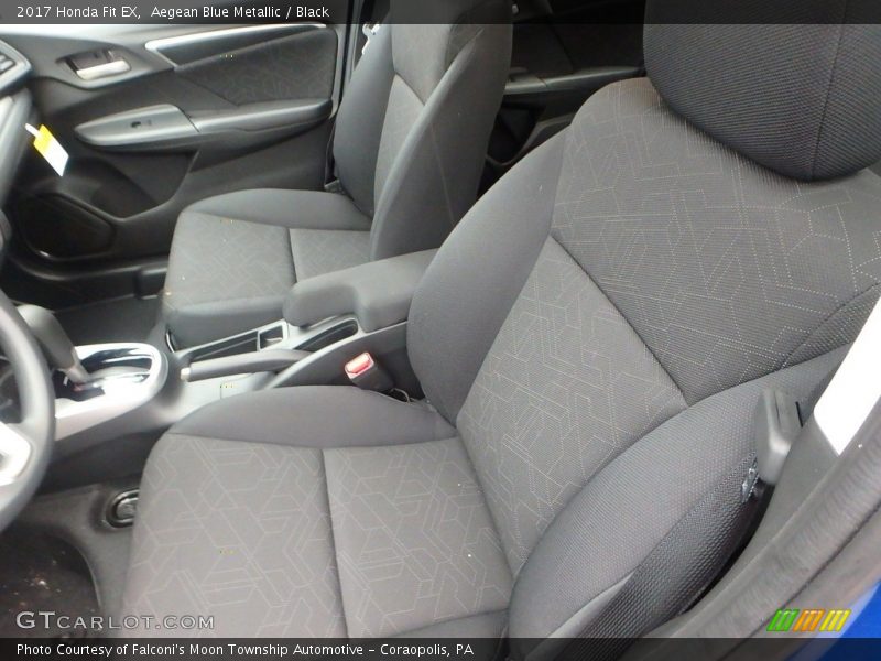 Aegean Blue Metallic / Black 2017 Honda Fit EX