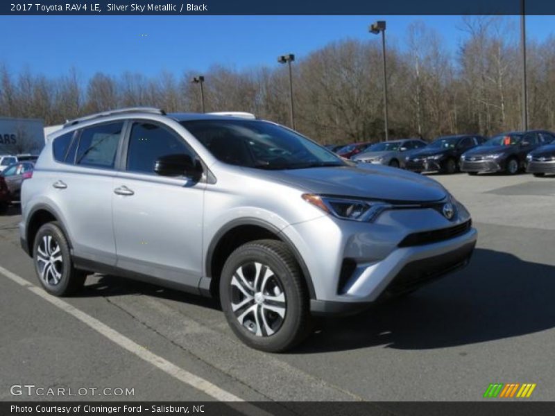 Silver Sky Metallic / Black 2017 Toyota RAV4 LE