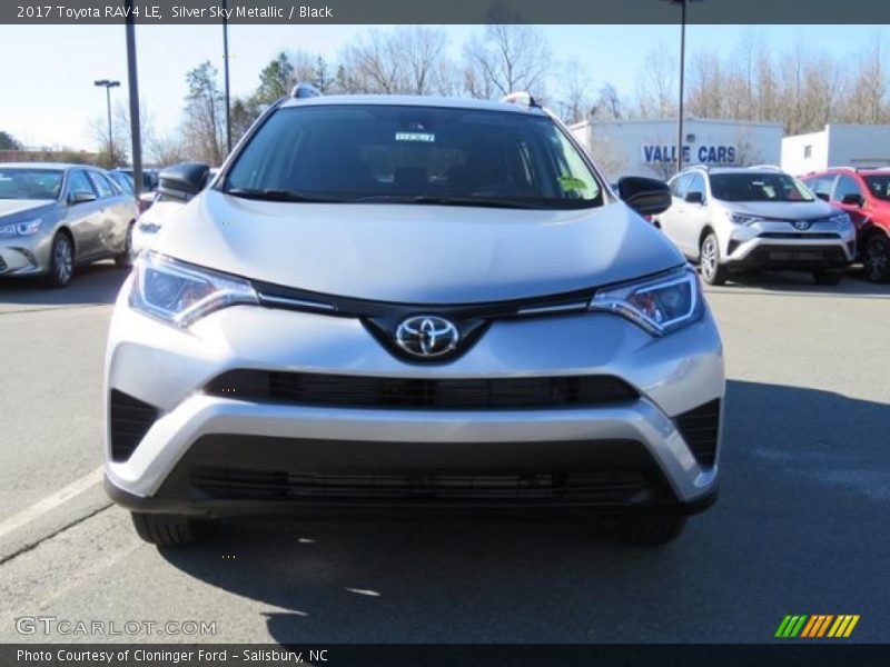 Silver Sky Metallic / Black 2017 Toyota RAV4 LE