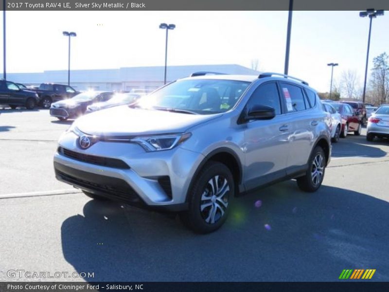 Silver Sky Metallic / Black 2017 Toyota RAV4 LE