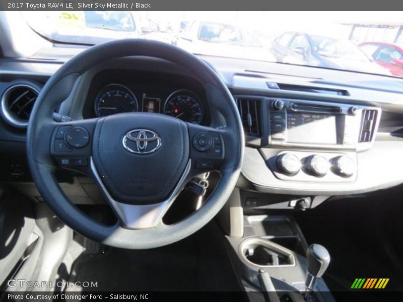 Silver Sky Metallic / Black 2017 Toyota RAV4 LE