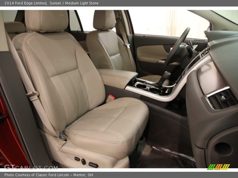 Sunset / Medium Light Stone 2014 Ford Edge Limited