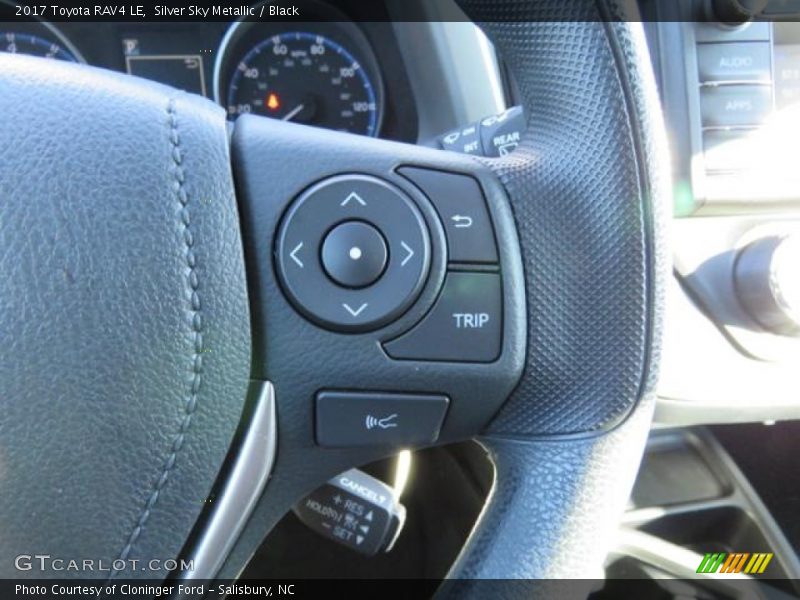 Silver Sky Metallic / Black 2017 Toyota RAV4 LE