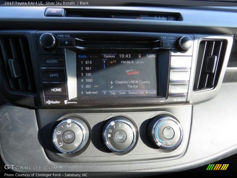 Silver Sky Metallic / Black 2017 Toyota RAV4 LE
