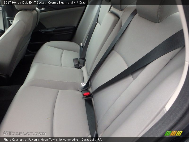 Cosmic Blue Metallic / Gray 2017 Honda Civic EX-T Sedan