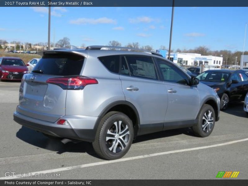 Silver Sky Metallic / Black 2017 Toyota RAV4 LE