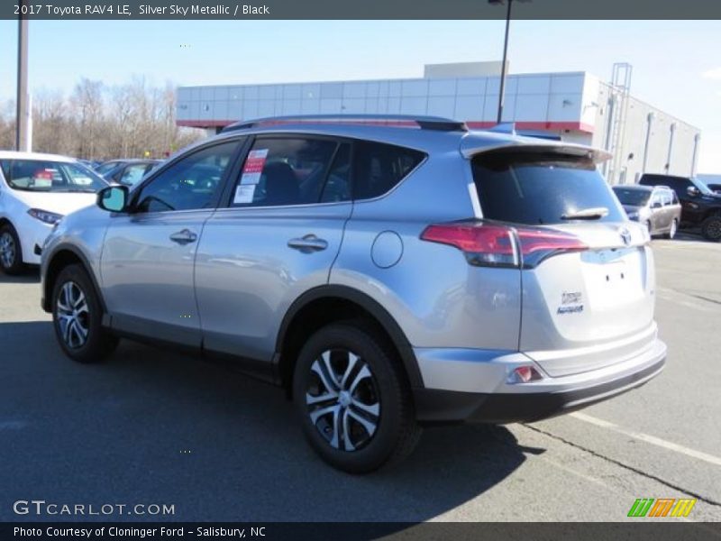 Silver Sky Metallic / Black 2017 Toyota RAV4 LE