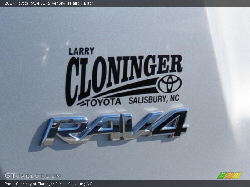 Silver Sky Metallic / Black 2017 Toyota RAV4 LE