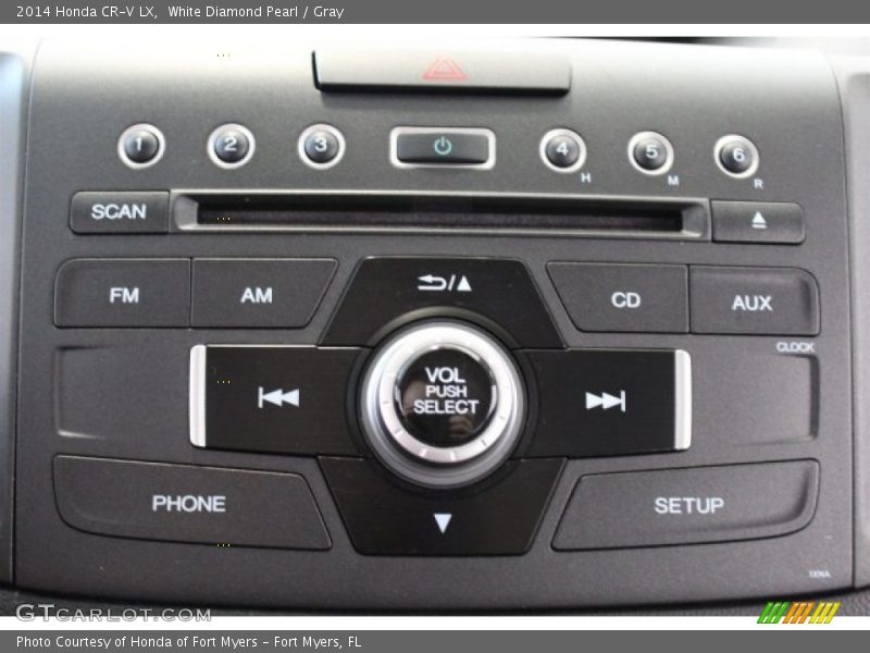 White Diamond Pearl / Gray 2014 Honda CR-V LX