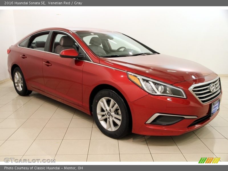 Venetian Red / Gray 2016 Hyundai Sonata SE