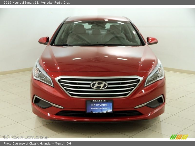 Venetian Red / Gray 2016 Hyundai Sonata SE