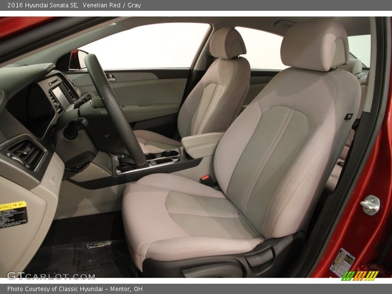 Venetian Red / Gray 2016 Hyundai Sonata SE