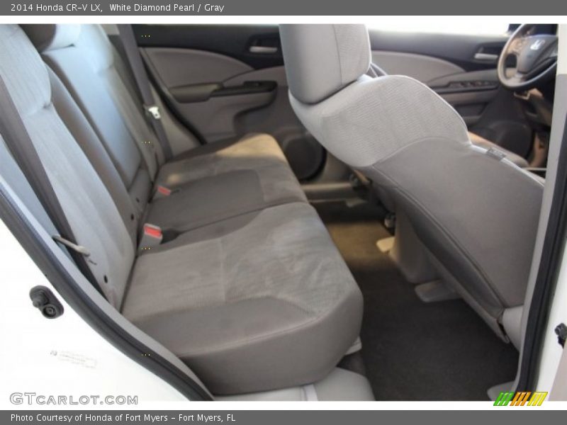 White Diamond Pearl / Gray 2014 Honda CR-V LX