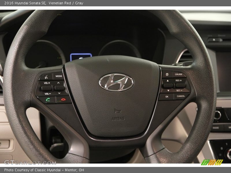Venetian Red / Gray 2016 Hyundai Sonata SE