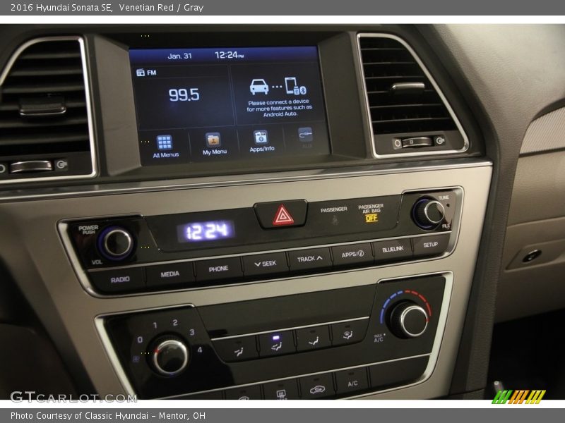 Venetian Red / Gray 2016 Hyundai Sonata SE