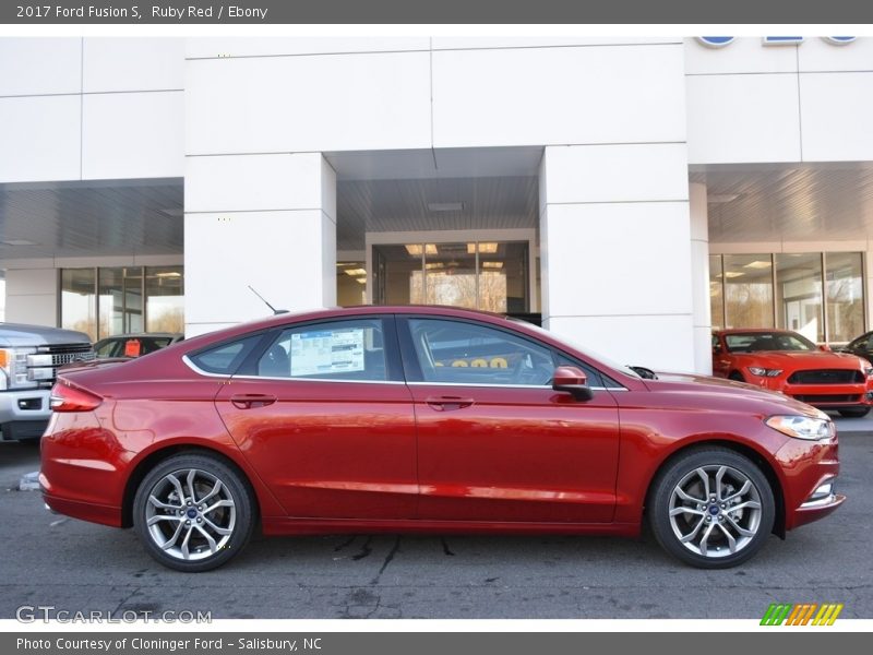 Ruby Red / Ebony 2017 Ford Fusion S