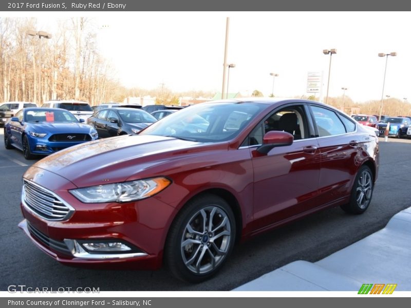 Ruby Red / Ebony 2017 Ford Fusion S