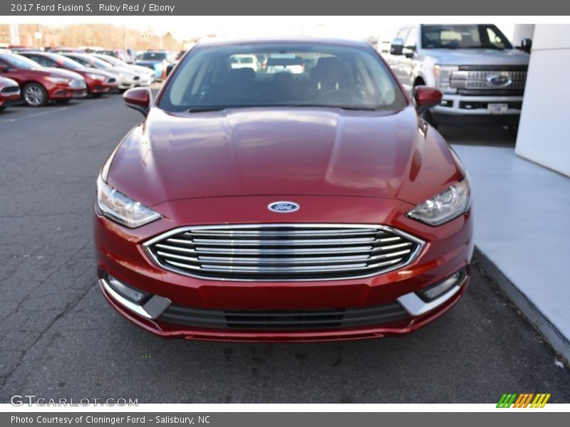Ruby Red / Ebony 2017 Ford Fusion S