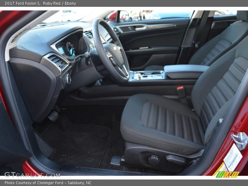 Ruby Red / Ebony 2017 Ford Fusion S