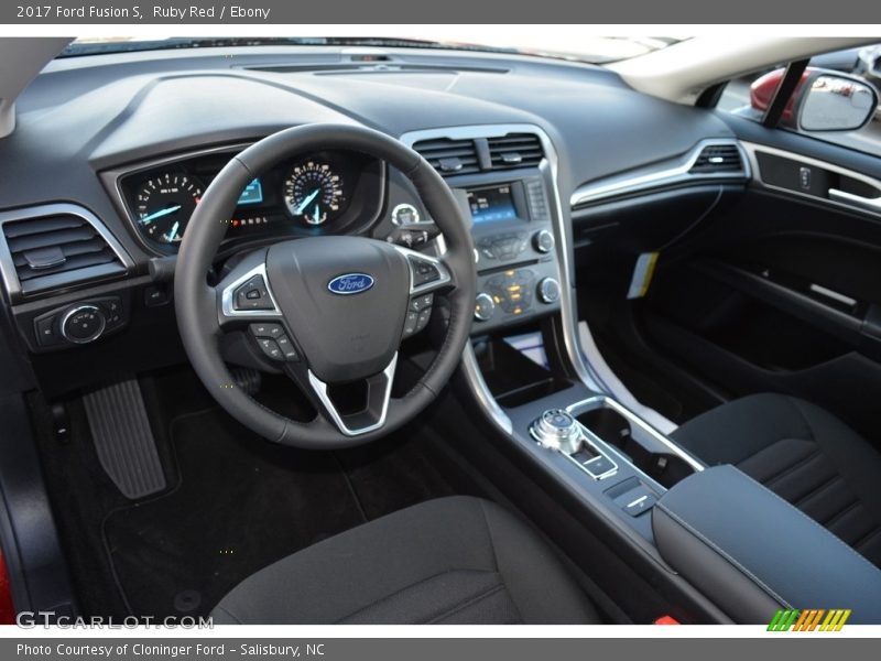 Ruby Red / Ebony 2017 Ford Fusion S