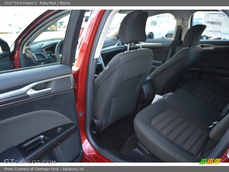 Ruby Red / Ebony 2017 Ford Fusion S
