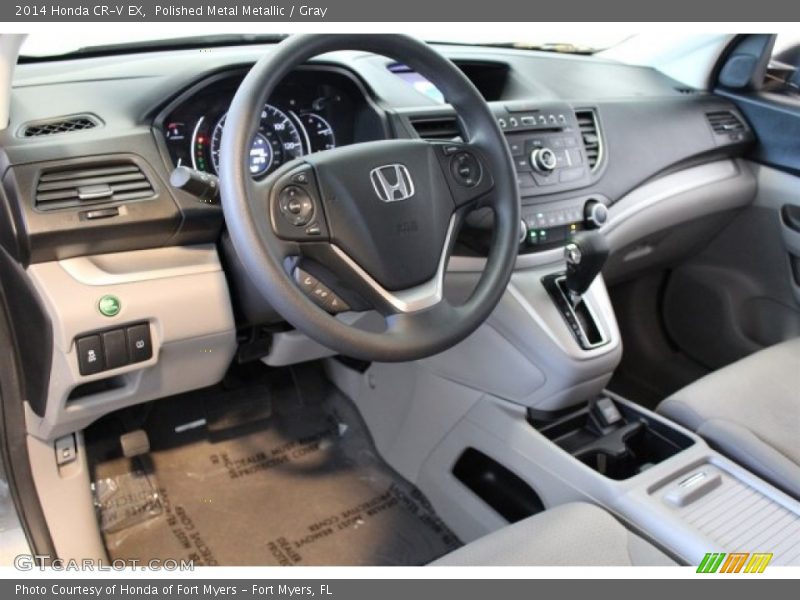 Polished Metal Metallic / Gray 2014 Honda CR-V EX