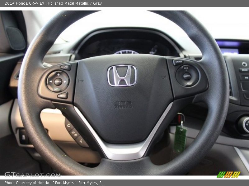 Polished Metal Metallic / Gray 2014 Honda CR-V EX