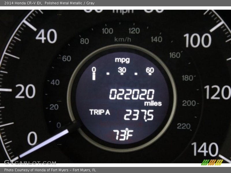 Polished Metal Metallic / Gray 2014 Honda CR-V EX