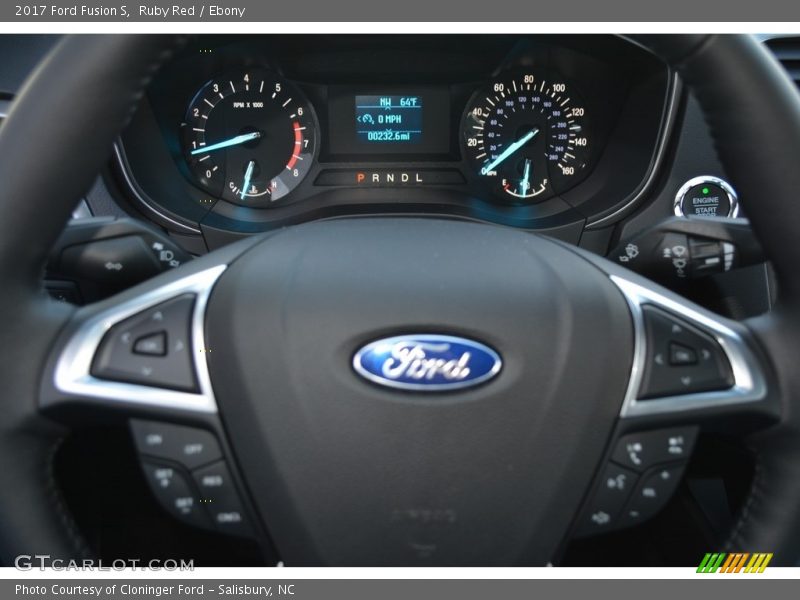 Ruby Red / Ebony 2017 Ford Fusion S