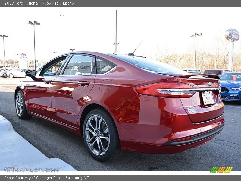 Ruby Red / Ebony 2017 Ford Fusion S
