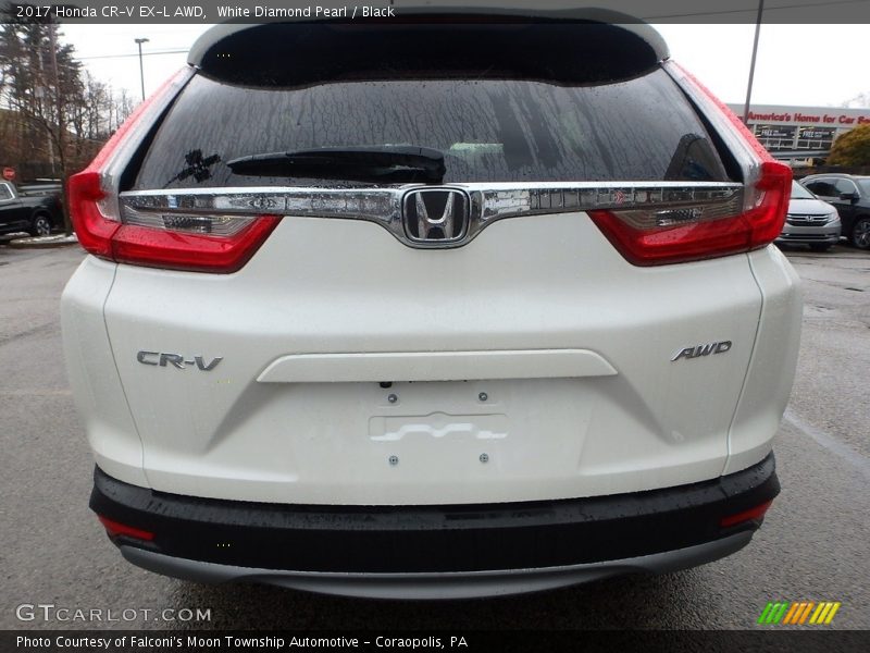 White Diamond Pearl / Black 2017 Honda CR-V EX-L AWD