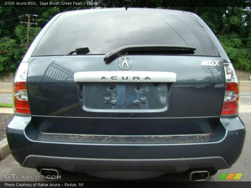 Sage Brush Green Pearl / Ebony 2006 Acura MDX