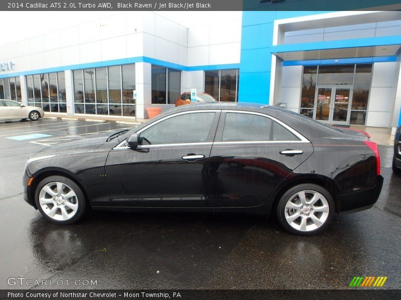 Black Raven / Jet Black/Jet Black 2014 Cadillac ATS 2.0L Turbo AWD