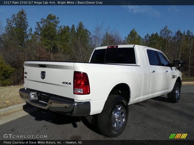 Bright White / Black/Diesel Gray 2017 Ram 2500 SLT Mega Cab 4x4