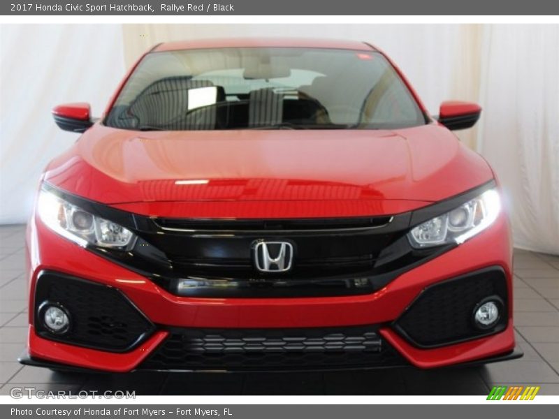 Rallye Red / Black 2017 Honda Civic Sport Hatchback