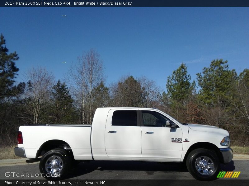 Bright White / Black/Diesel Gray 2017 Ram 2500 SLT Mega Cab 4x4