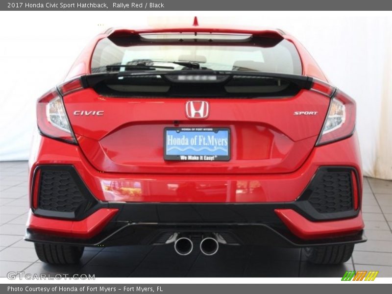 Rallye Red / Black 2017 Honda Civic Sport Hatchback