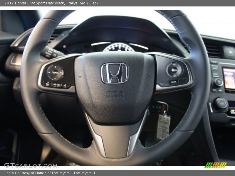 Rallye Red / Black 2017 Honda Civic Sport Hatchback
