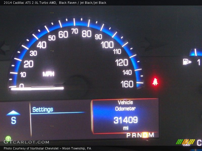 Black Raven / Jet Black/Jet Black 2014 Cadillac ATS 2.0L Turbo AWD