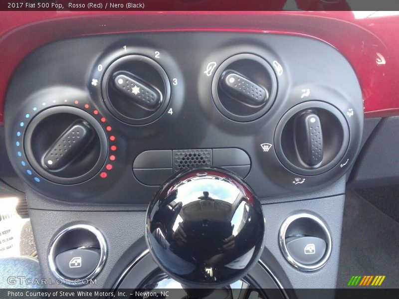 Rosso (Red) / Nero (Black) 2017 Fiat 500 Pop