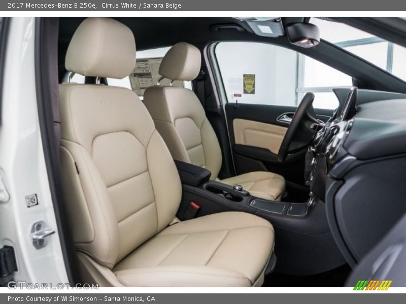  2017 B 250e Sahara Beige Interior