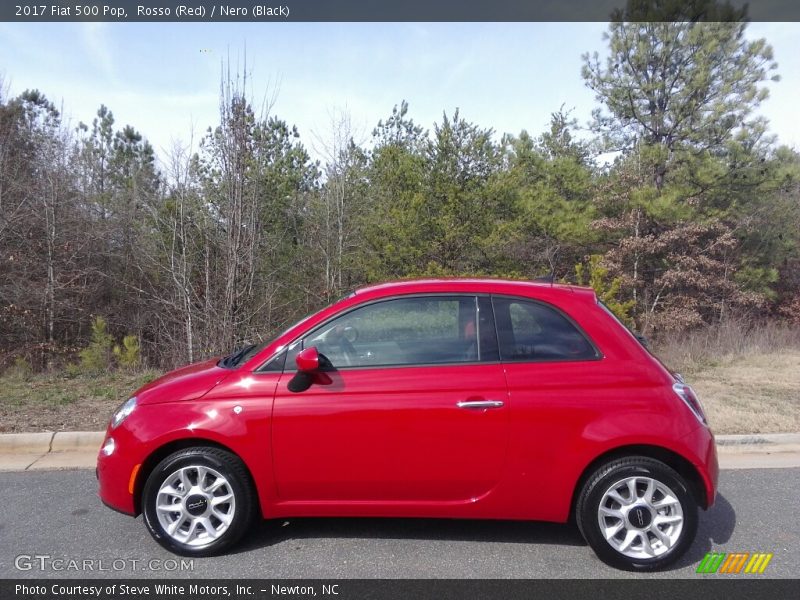 Rosso (Red) / Nero (Black) 2017 Fiat 500 Pop