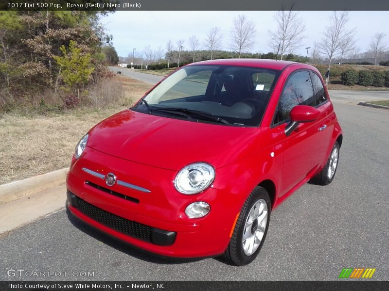 Rosso (Red) / Nero (Black) 2017 Fiat 500 Pop