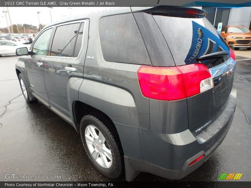 Gray Green Metallic / Jet Black 2013 GMC Terrain SLE AWD