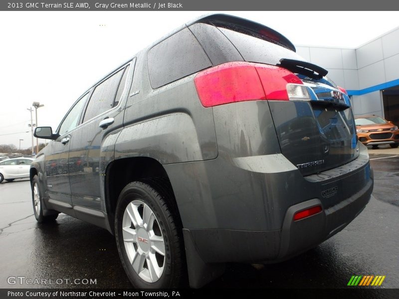 Gray Green Metallic / Jet Black 2013 GMC Terrain SLE AWD
