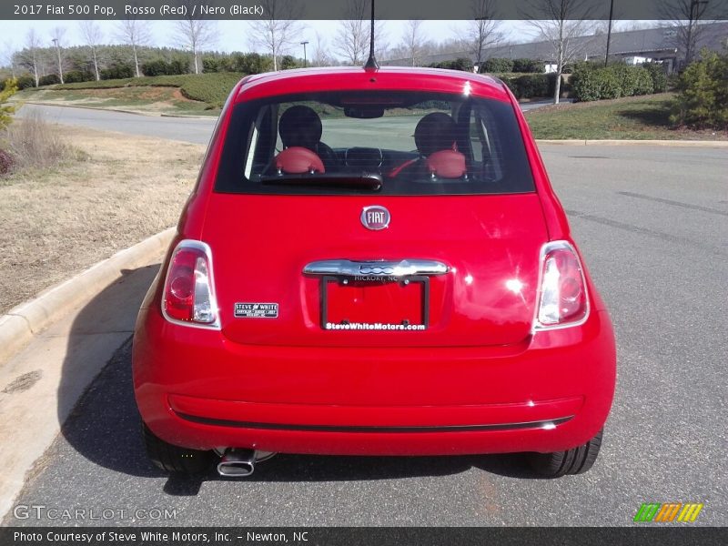 Rosso (Red) / Nero (Black) 2017 Fiat 500 Pop