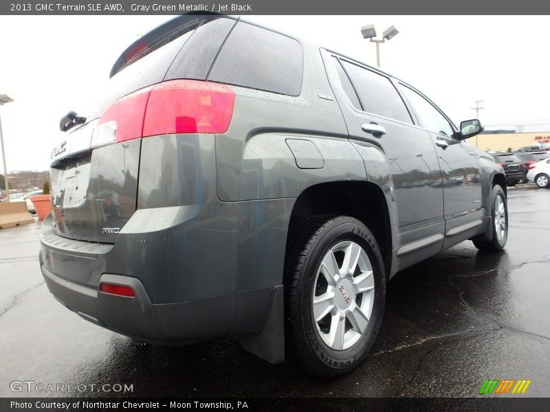 Gray Green Metallic / Jet Black 2013 GMC Terrain SLE AWD