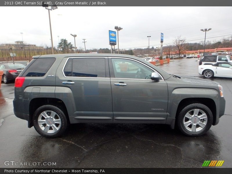 Gray Green Metallic / Jet Black 2013 GMC Terrain SLE AWD