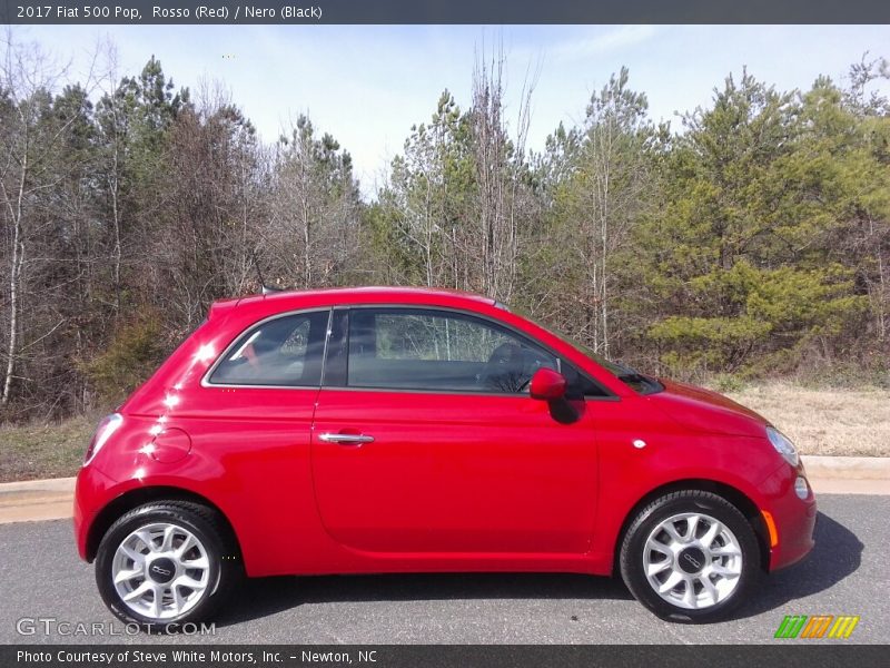 Rosso (Red) / Nero (Black) 2017 Fiat 500 Pop