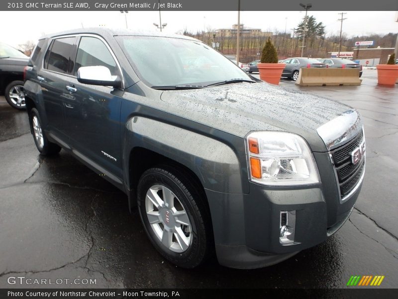 Gray Green Metallic / Jet Black 2013 GMC Terrain SLE AWD